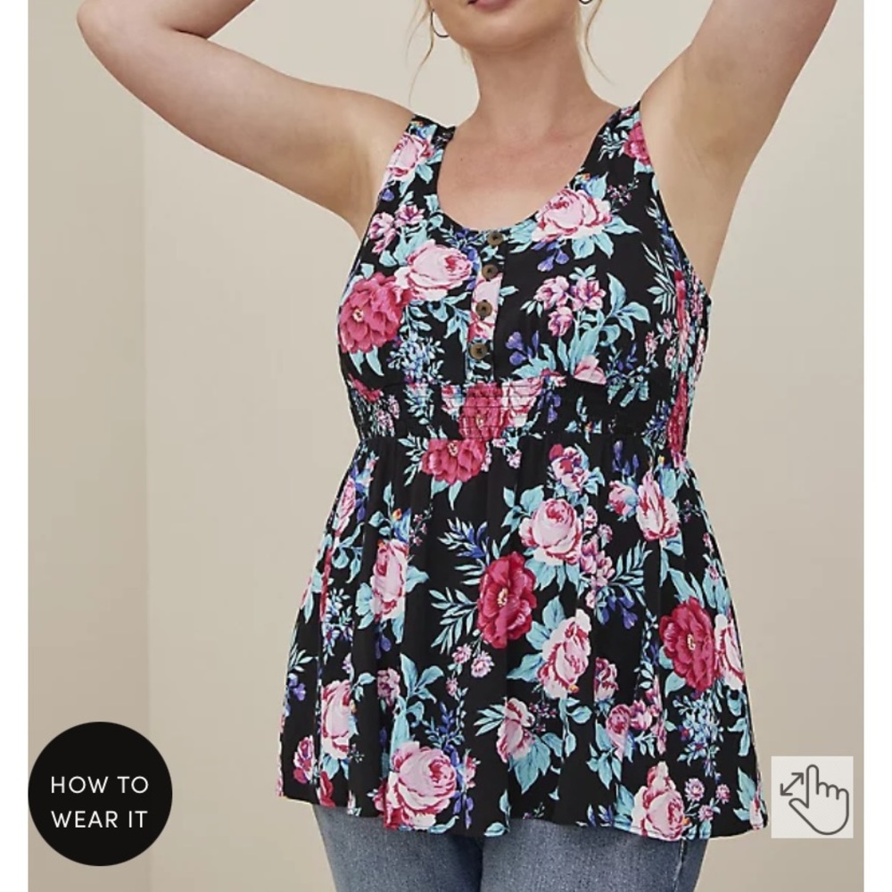 Torrid peplum a blouse